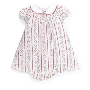 Pearly Gates X Edgehill Collection Christmas Holly Print Dress 6M